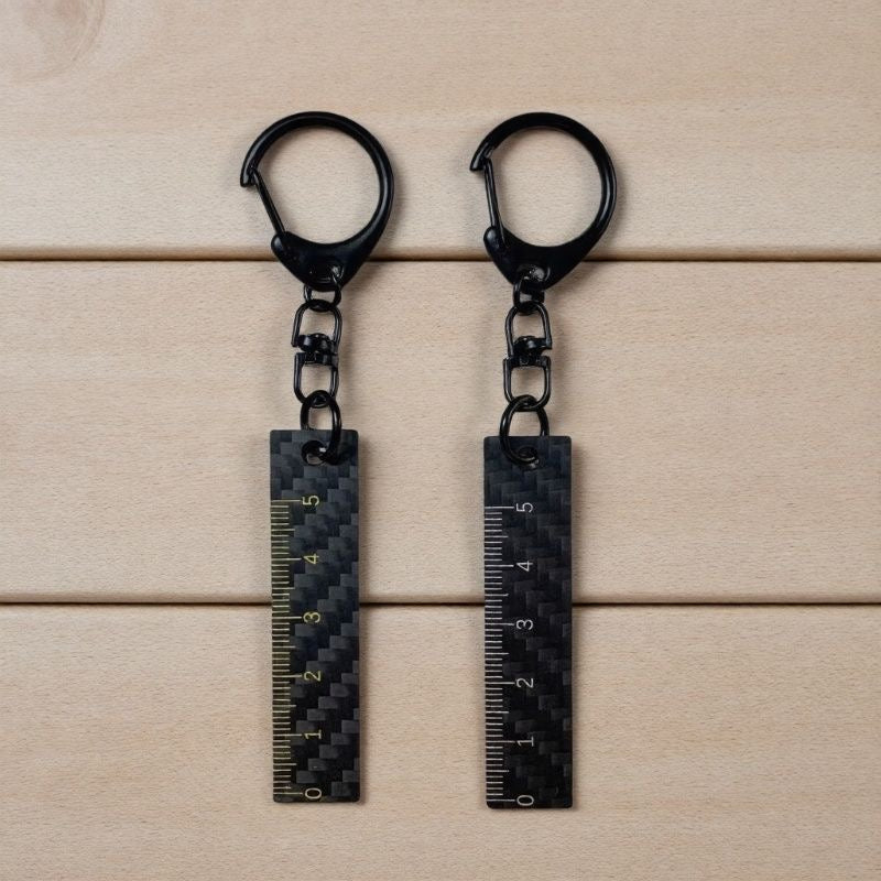 Carbon Fiber EDC Ruler Keychain - ELVVV