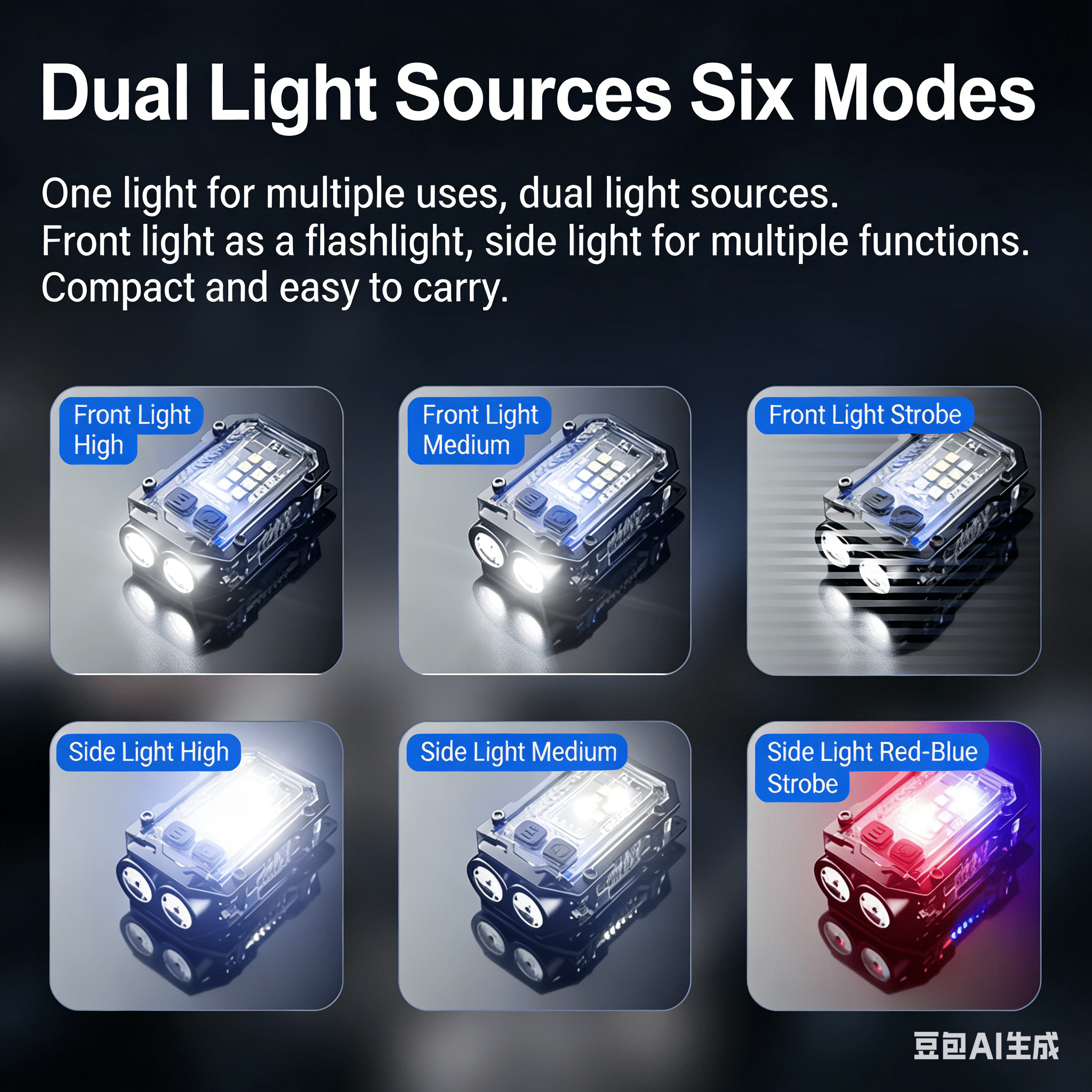 Y20 PRO EDC Portable Keychain Flashlight - ELVVV